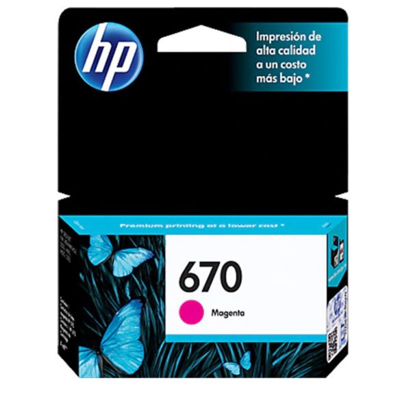 ventas de cartucho hp 670  magenta